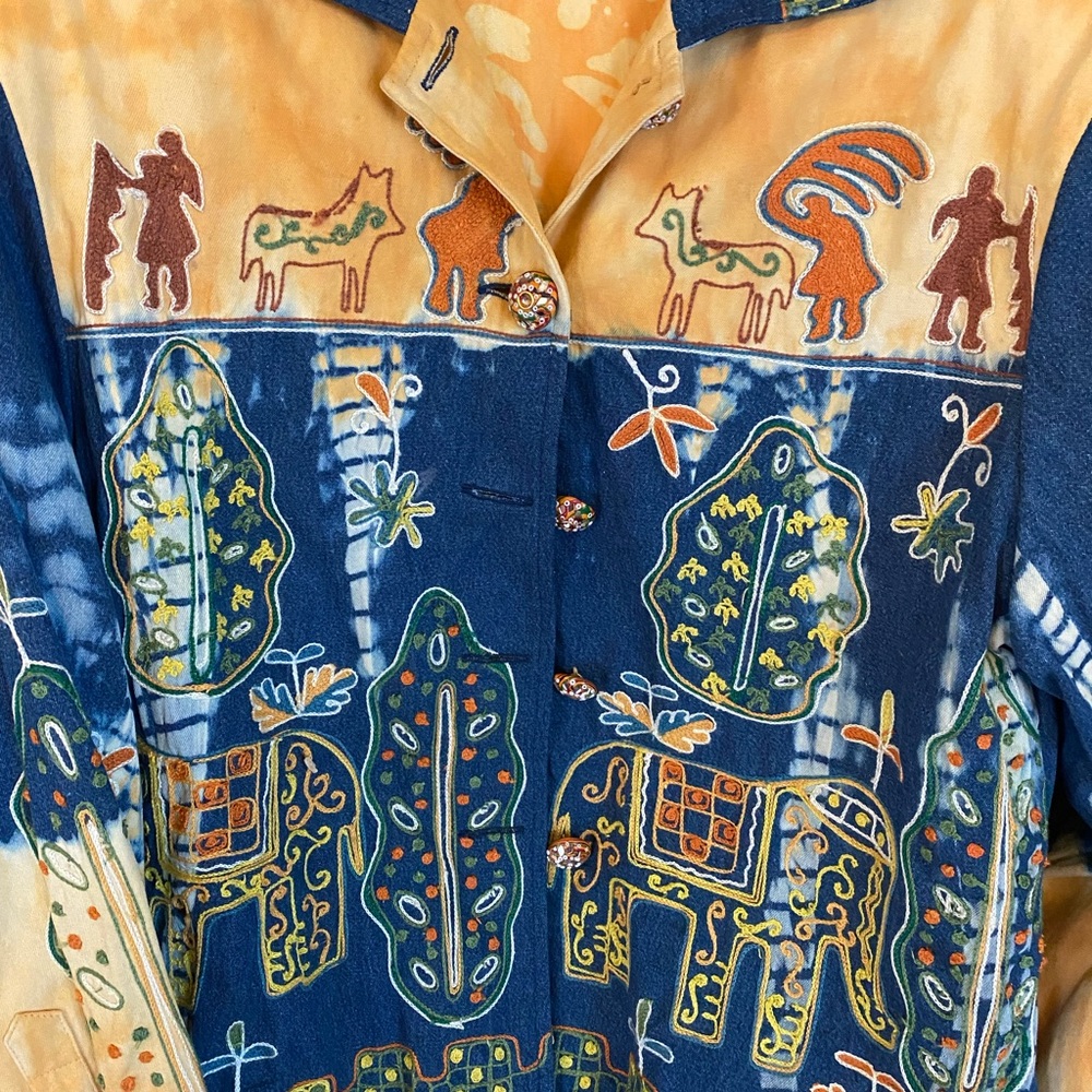 Lightweight Jacket - jeweled buttons